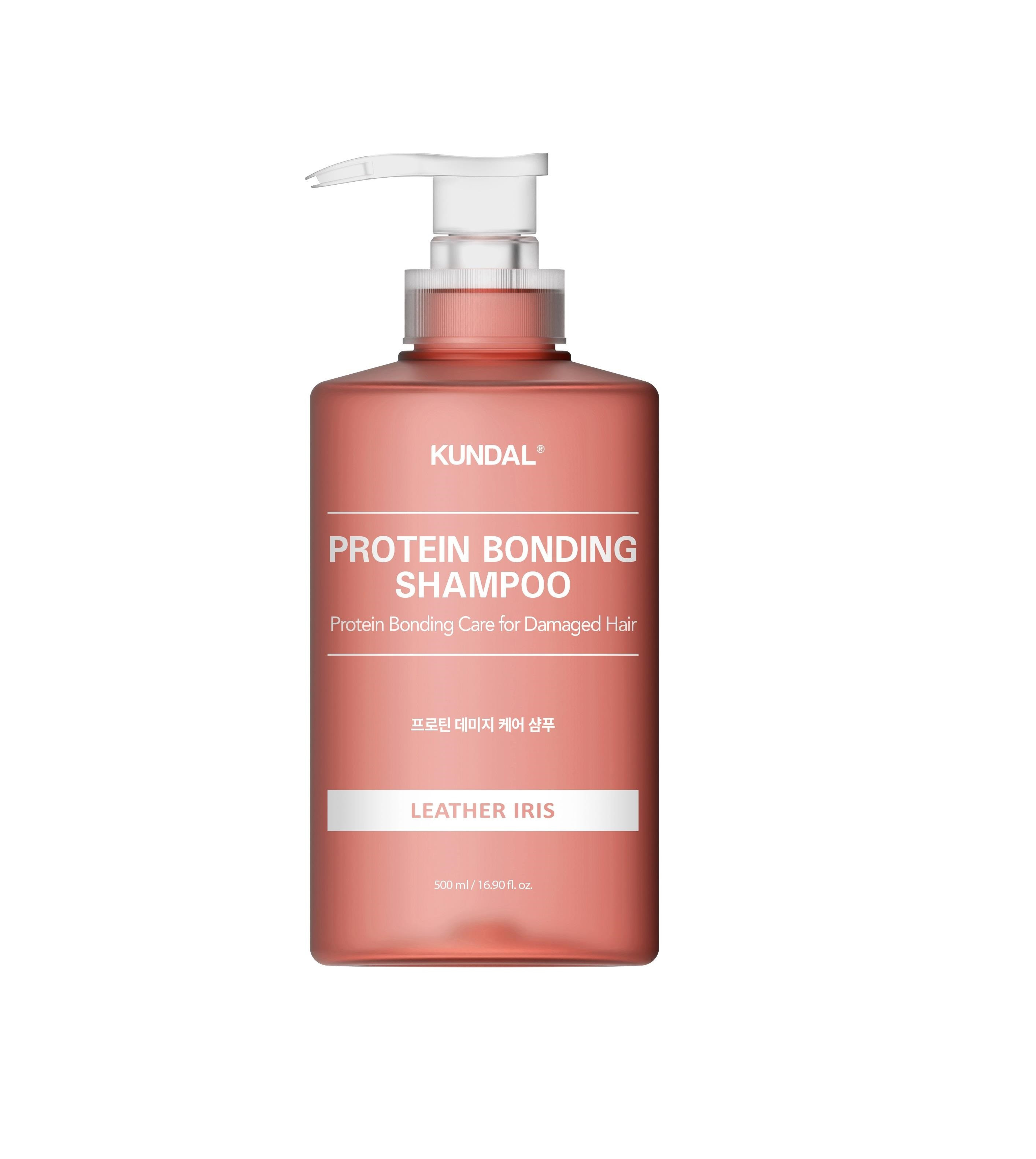 Kundal Protein Bonding Shampoo Leather Iris 500ml strengthening protein shampoo